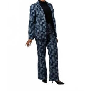 NEW INSIGHT patchwork blazer in denim